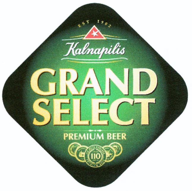 Prekės ženklas: EST 1902 Kalnapilis GRAND SELECT PREMIUM BEER